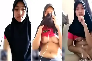 Aisyah ABG Hijab Baju Merah VCS Ngentot Memek Basah Liar
